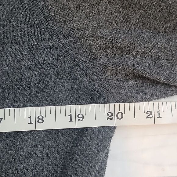 Christopher and Banks Grey Open-Front Sweater extra long Women's Size L - Picture 10 of 11